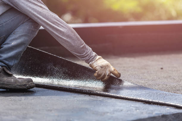 Professional Basement Waterproofing technician working in Waynesville, OH